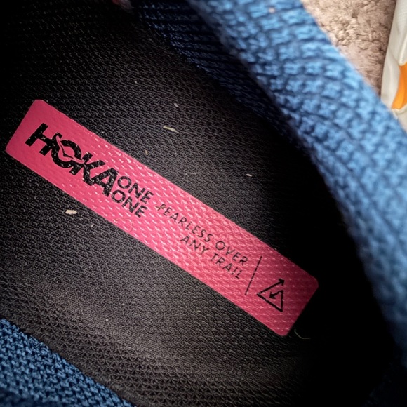 Hoka One One Women's Athletic Shoes - Pink, Blue, and Orange - Picture 2 of 8